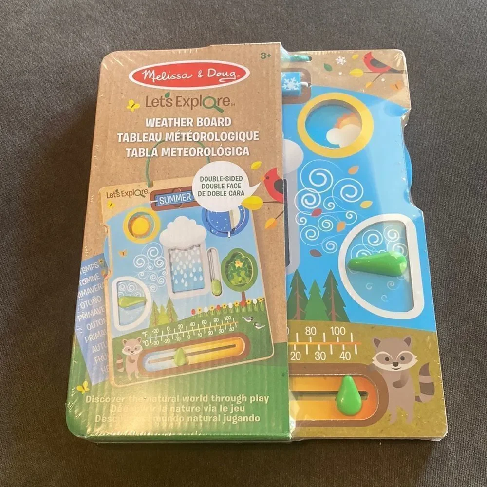Kids Melissa & Doug Let’s Explore Weather Board 3+ BRAND NEW in Packaging